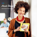 Shockproof Silicone + PC Protective Tablet Case with Holder & Shoulder Strap & Pen Slot For iPad mini 6(Beige + Yellow)