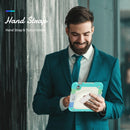 Shockproof Silicone + PC Protective Tablet Case with Holder & Shoulder Strap & Pen Slot For iPad mini 6(Beige + Camouflage Blue)