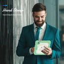 Shockproof Silicone + PC Protective Tablet Case with Holder & Shoulder Strap & Pen Slot For iPad mini 6(Beige + Light Green)