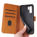 For Huawei P30 Pro Calf Texture Buckle Horizontal Flip Leather Case with Holder & Card Slots & Wallet(Khaki)