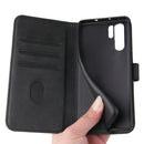 For Huawei P30 Pro Calf Texture Buckle Horizontal Flip Leather Case with Holder & Card Slots & Wallet(Black)