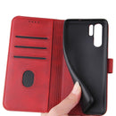 For Huawei P30 Pro Calf Texture Buckle Horizontal Flip Leather Case with Holder & Card Slots & Wallet(Red)