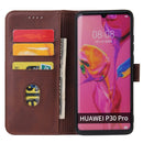 For Huawei P30 Pro Calf Texture Buckle Horizontal Flip Leather Case with Holder & Card Slots & Wallet(Brown)