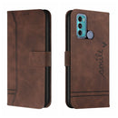 For Motorola Moto G40 / G60 Retro Skin Feel Horizontal Flip Soft TPU + PU Leather Case with Holder & Card Slots & Photo Frame(Coffee)