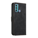 For Motorola Moto G40 / G60 Retro Skin Feel Horizontal Flip Soft TPU + PU Leather Case with Holder & Card Slots & Photo Frame(Black)