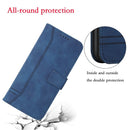 For Motorola Moto G40 / G60 Retro Skin Feel Horizontal Flip Soft TPU + PU Leather Case with Holder & Card Slots & Photo Frame(Blue)