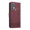 For Motorola Moto G60S Retro Skin Feel Horizontal Flip Soft TPU + PU Leather Case with Holder & Card Slots & Photo Frame(Wine Red)