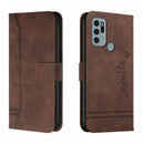 For Motorola Moto G60S Retro Skin Feel Horizontal Flip Soft TPU + PU Leather Case with Holder & Card Slots & Photo Frame(Coffee)