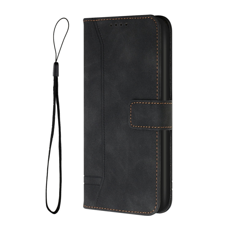 For Motorola Moto G60S Retro Skin Feel Horizontal Flip Soft TPU + PU Leather Case with Holder & Card Slots & Photo Frame(Black)