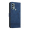 For Motorola Moto G60S Retro Skin Feel Horizontal Flip Soft TPU + PU Leather Case with Holder & Card Slots & Photo Frame(Blue)