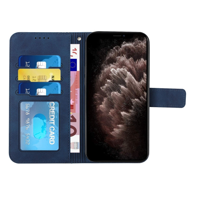 For Motorola Moto G60S Retro Skin Feel Horizontal Flip Soft TPU + PU Leather Case with Holder & Card Slots & Photo Frame(Blue)
