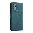 For Motorola Moto G60S Retro Skin Feel Horizontal Flip Soft TPU + PU Leather Case with Holder & Card Slots & Photo Frame(Dark Green)