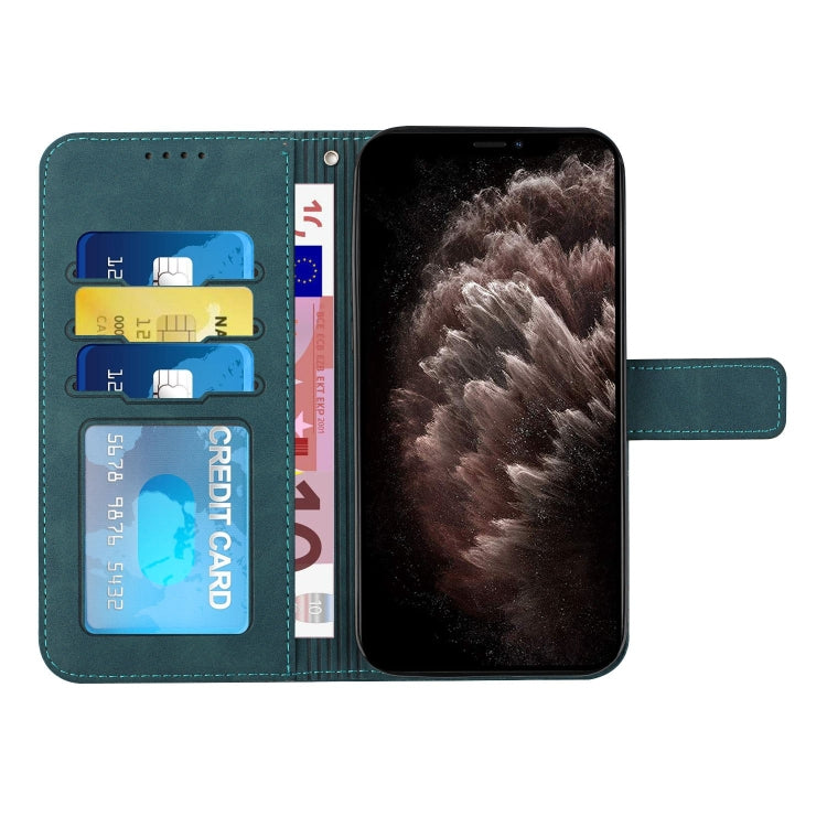 For Motorola Moto G60S Retro Skin Feel Horizontal Flip Soft TPU + PU Leather Case with Holder & Card Slots & Photo Frame(Dark Green)