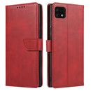 For Samsung Galaxy A22 5G Calf Texture Buckle Horizontal Flip Leather Case with Holder & Card Slots & Wallet(Red)