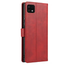 For Samsung Galaxy A22 5G Calf Texture Buckle Horizontal Flip Leather Case with Holder & Card Slots & Wallet(Red)