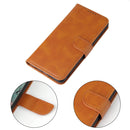 For Samsung Galaxy S10 Calf Texture Buckle Horizontal Flip Leather Case with Holder & Card Slots & Wallet(Khaki)