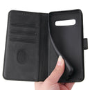 For Samsung Galaxy S10 Calf Texture Buckle Horizontal Flip Leather Case with Holder & Card Slots & Wallet(Black)