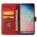 For Samsung Galaxy S10 Calf Texture Buckle Horizontal Flip Leather Case with Holder & Card Slots & Wallet(Red)
