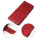 For Samsung Galaxy S10 Calf Texture Buckle Horizontal Flip Leather Case with Holder & Card Slots & Wallet(Red)