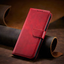 For Samsung Galaxy S10 Calf Texture Buckle Horizontal Flip Leather Case with Holder & Card Slots & Wallet(Red)