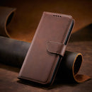 For Samsung Galaxy S10 Calf Texture Buckle Horizontal Flip Leather Case with Holder & Card Slots & Wallet(Brown)