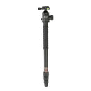 Fotopro X-go Chameleon E Collapsible Aluminum Camera Tripod with Dual Action Ball Head