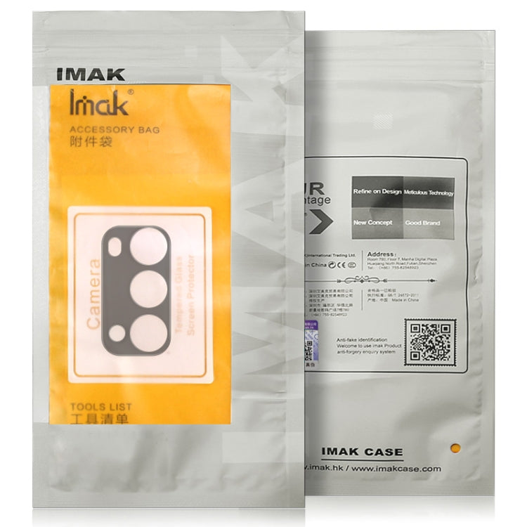 For Samsung Galaxy Z Fold3 5G IMAK Integrated Rear Camera Lens Tempered Glass Film with Lens Cap Black Version