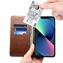 Calf Texture Horizontal Flip Leather Case with Holder & Card Slots & Wallet For iPhone 13 Pro Max(Brown)
