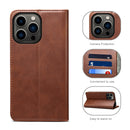 Calf Texture Horizontal Flip Leather Case with Holder & Card Slots & Wallet For iPhone 13 Pro Max(Brown)
