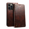 Baroque Simple Horizontal Flip Leather Case with Holder & Card Slots & Wallet For iPhone 13 Pro(Dark Brown)