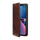 Baroque Simple Horizontal Flip Leather Case with Holder & Card Slots & Wallet For iPhone 13 Pro(Dark Brown)