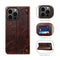 Baroque Simple Horizontal Flip Leather Case with Holder & Card Slots & Wallet For iPhone 13 Pro(Dark Brown)