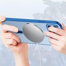 Classic Electroplating Shockproof Magsafe Case For iPhone 12(Blue)