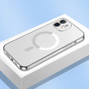 Classic Electroplating Shockproof Magsafe Case For iPhone 11(Silver)