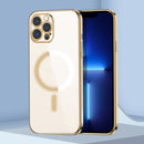 Classic Electroplating Shockproof Magsafe Case For iPhone 11 Pro(Gold)