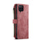 For Samsung Galaxy A12 CaseMe-C30 PU + TPU Multifunctional Horizontal Flip Leather Case with Holder & Card Slot & Wallet & Zipper Pocket(Red)