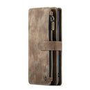 For Samsung Galaxy S10+ CaseMe-C30 PU + TPU Multifunctional Horizontal Flip Leather Case with Holder & Card Slot & Wallet & Zipper Pocket(Brown)