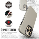 Triangle Armor Texture TPU + PC Case For iPhone 13 Pro(Gold)