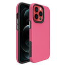 Triangle Armor Texture TPU + PC Case For iPhone 13 Pro(Pink)