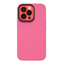 Triangle Armor Texture TPU + PC Case For iPhone 13 Pro(Pink)