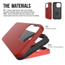 Triangle Armor Texture TPU + PC Case For iPhone 13 Pro(Red)