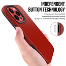 Triangle Armor Texture TPU + PC Case For iPhone 13 Pro(Red)