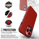 Triangle Armor Texture TPU + PC Case For iPhone 13 Pro(Red)
