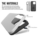 Triangle Armor Texture TPU + PC Case For iPhone 13 Pro(Silver)