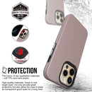 Triangle Armor Texture TPU + PC Case For iPhone 13 Pro Max (Rose Gold)