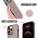 Triangle Armor Texture TPU + PC Case For iPhone 13 Pro Max (Rose Gold)