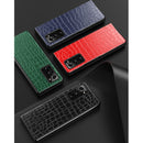For Samsung Galaxy Z Fold2 5G Crocodile Texture Leather Folding Protective Case(Blue)