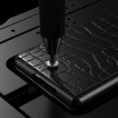 For Samsung Galaxy Z Fold2 5G Crocodile Texture Leather Folding Protective Case(Blue)