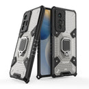 For vivo X70 Space PC+TPU Shockproof Case with Ring Holder(Grey)