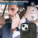 Crazy Horse Texture Shockproof TPU + PU Leather Case with Card Slot & Wrist Strap Holder For iPhone 13 mini(Emerald Green)